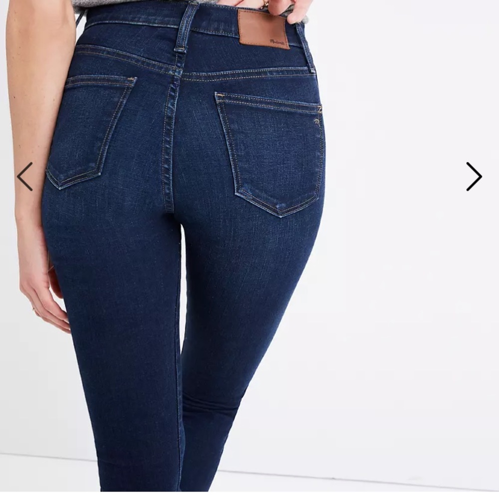 Madewell high rise skinny jeans Hayes wash